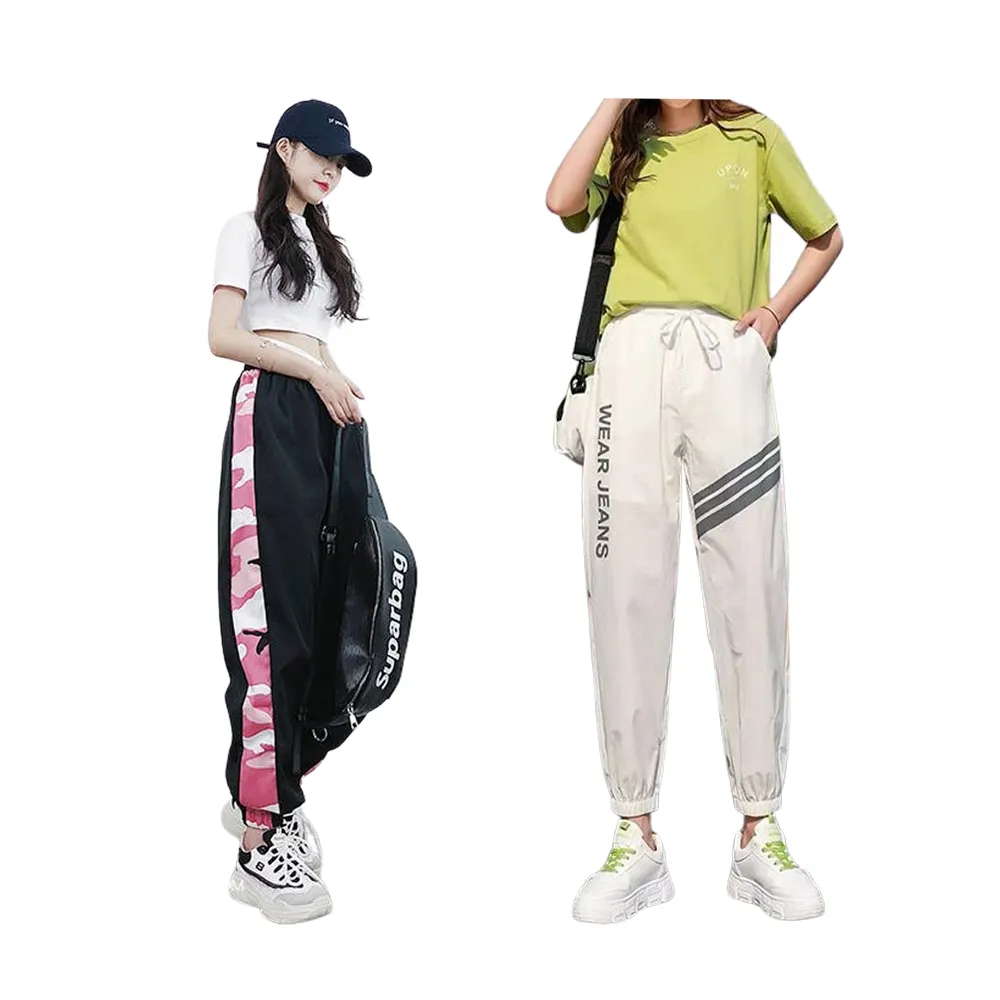 【K.W.】MOMO限定春季新品韓國冰絲修身款休閒褲-A(韓國洋裝  中大尺碼)