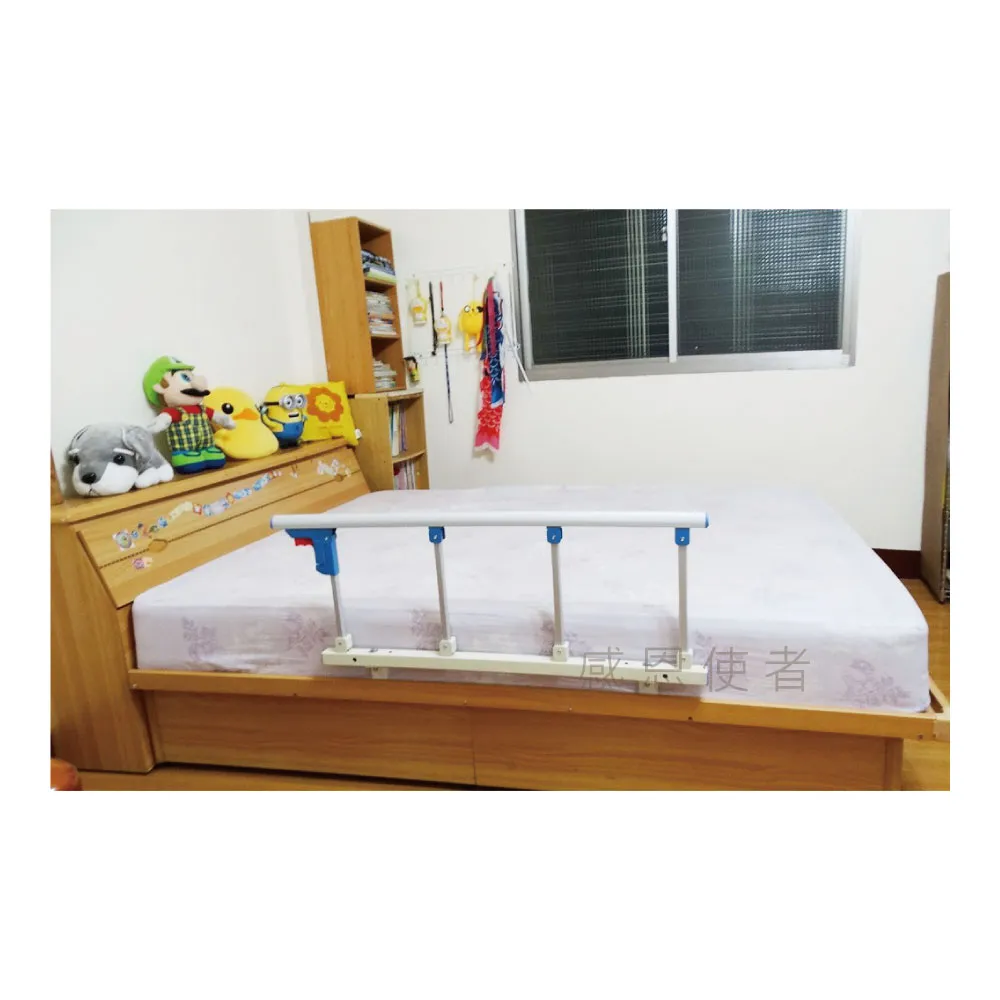 【感恩使者】床邊安全護欄 ZHCN1751-13S(不鏽鋼 可當起床扶手 24cm以上高床墊適用 附4支固定架)