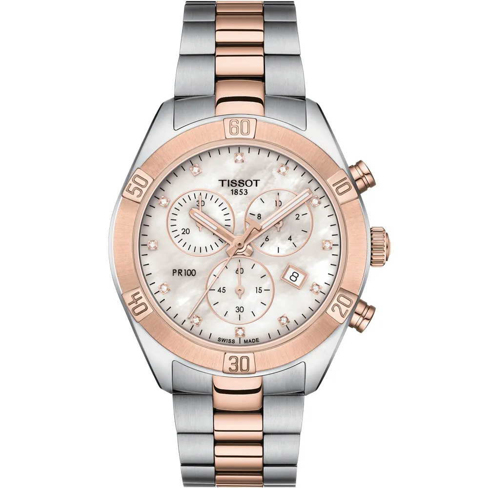 【TISSOT 天梭 官方授權】PR100 SPORT 運動時尚計時腕錶(T1019172211600)