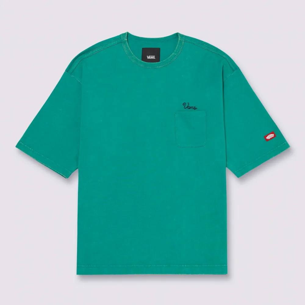 【VANS】官方旗艦 Tokyo Design Collective Washed Out 綠色短袖T恤