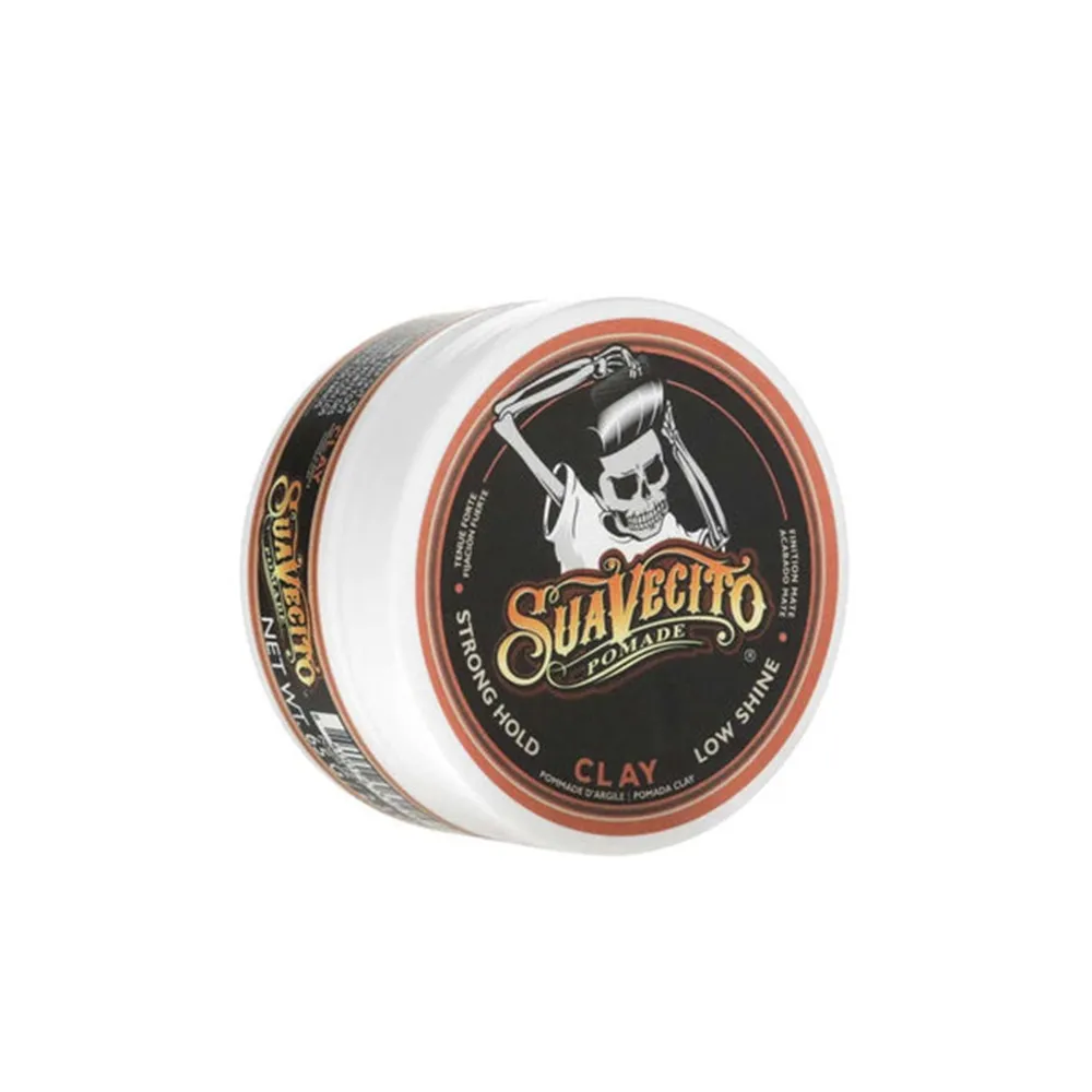 【Suavecito 骷髏頭】Firme Clay美國古龍水強力款無光髮泥(2.3oz/65g)