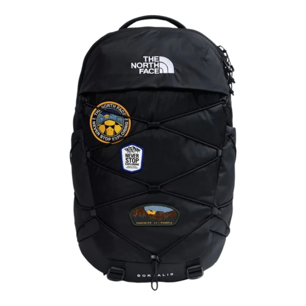 【The North Face】北臉 後背包 運動包 書包 旅行包 大容量 BOREALIS PATCH 黑 NF0A8KE70E7