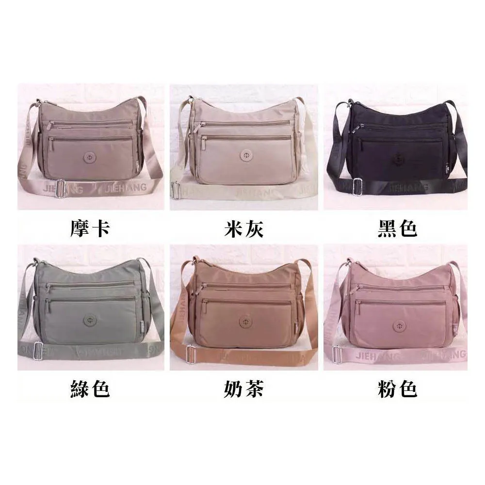 【SNOW.bagshop】雙11 斜肩包中容量主袋+外袋共五層厚磅防水防尼龍肩斜背