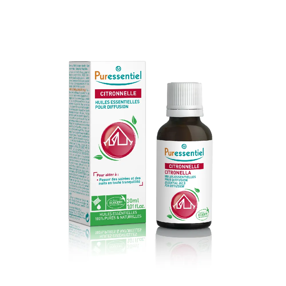 【Puressentiel 璞萃】即期品 E°4 全效防護 蚊蟲掰掰複方精油 30ml(Ecocert有機認證)