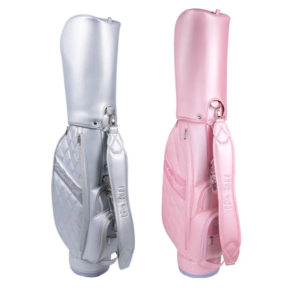 【MEGA GOLF】雪之櫻 女用高爾夫球袋 8.5吋 贈娃包(高爾夫球桿袋 高爾夫女袋)