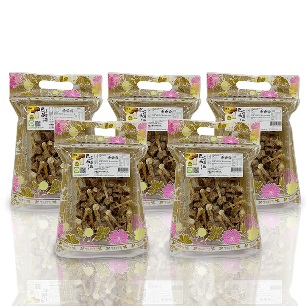 【瑞康生醫】台灣產地-巴西蘑菇乾菇60g/入-共5入(巴西蘑菇 姬松茸  巴西蘑菇乾菇)