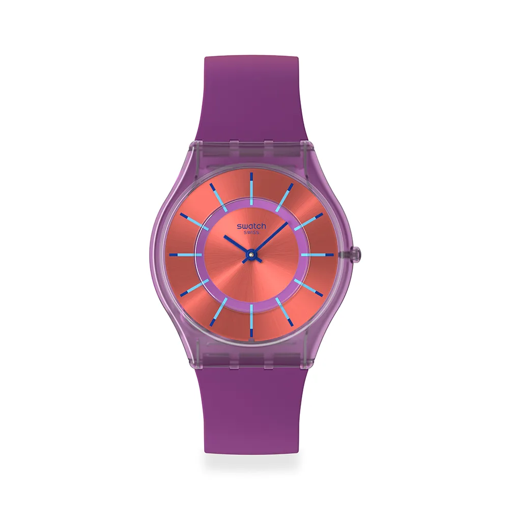 【SWATCH】SWEET STRAWBERRY DREAM 超薄手錶/男錶/女錶/瑞士製造 SS08V108(34mm)
