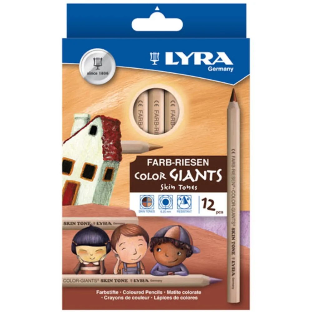 【德國LYRA】世界膚色專用彩色鉛筆(油性色鉛筆 彩色鉛筆 色鉛筆 24色 12色 粗色鉛筆)