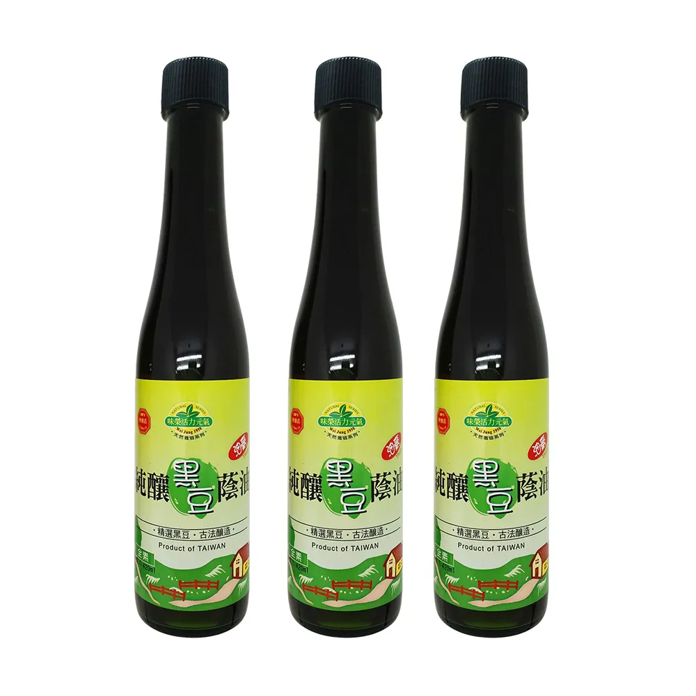 【味榮】純釀黑豆蔭油油膏420ml*3瓶