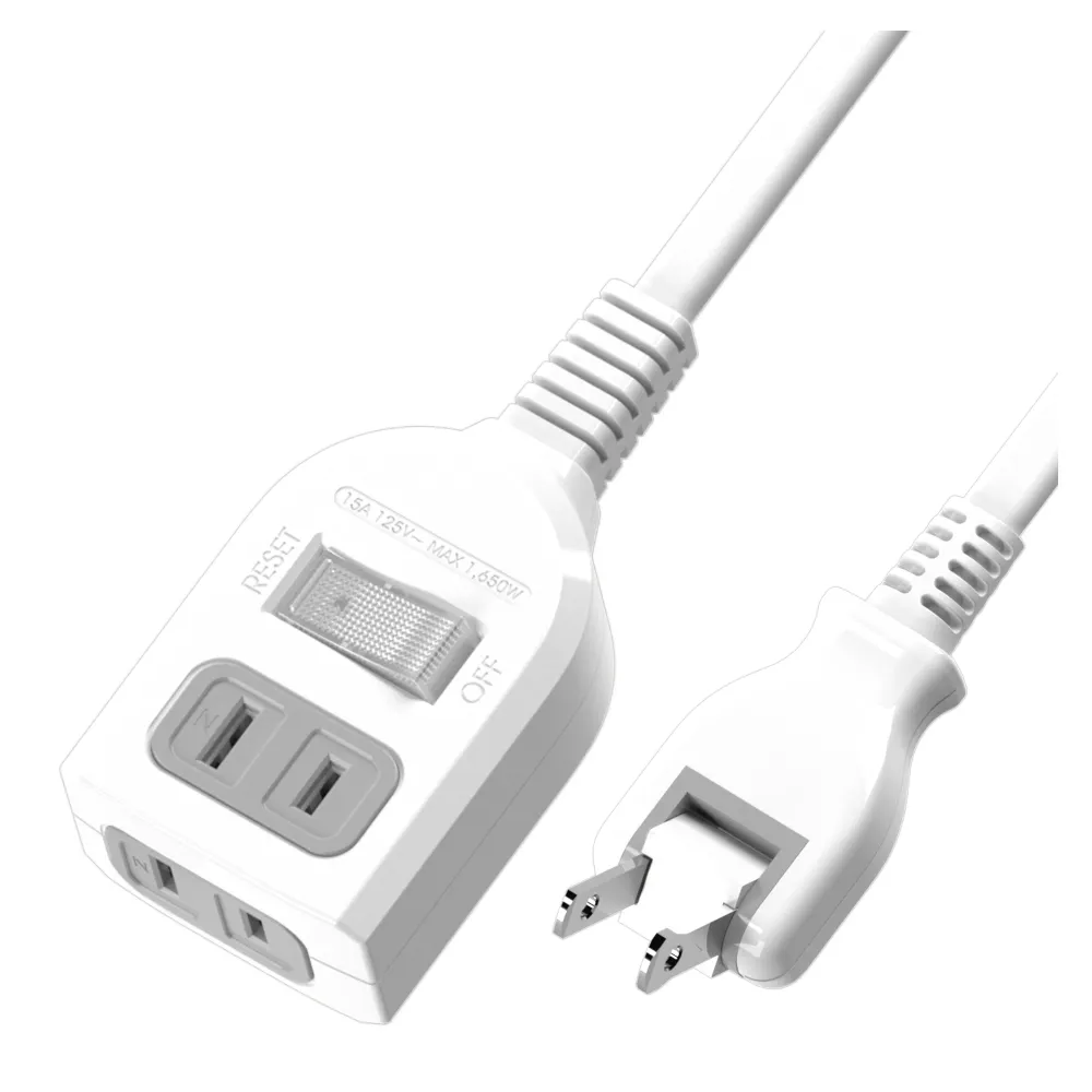 【iPlus+ 保護傘】1開2插防火延長線/中繼線2.7m(PU-2122.台灣製)