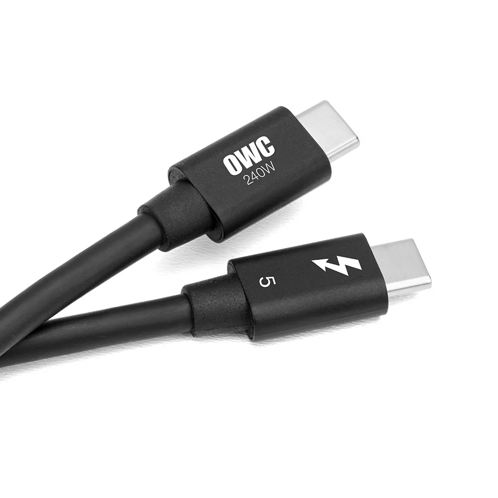 【OWC】Thunderbolt 5 傳輸線 - 0.8M(USB-C 80Gb/s PD240W)