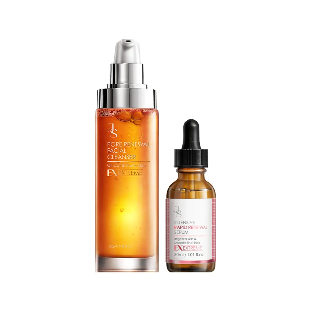 【JS 婕洛妮絲】81酵素去黑頭潔顏露100ml+液態三重酸煥膚精華30ml（控油去粉刺．煥膚亮白）