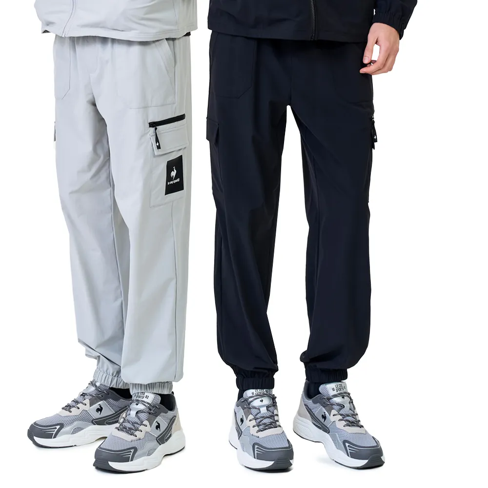 【LE COQ SPORTIF 公雞】抗UV 防潑水平織運動長褲 男女款 3色 LWX81072_LWX82072
