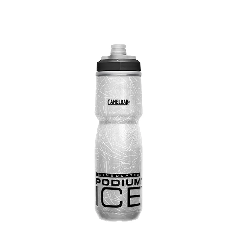 【CAMELBAK】PODIUM ICE 5X酷冰保冷噴射水瓶 CB1872002062｜620ml 經典黑