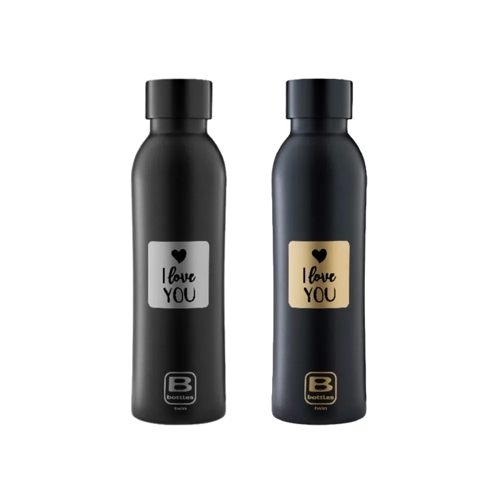 【Bugatti 布加迪】買1送1 義大利 I LOVE YOU系列 500ml保溫瓶(316醫療級不鏽鋼/任選2色)