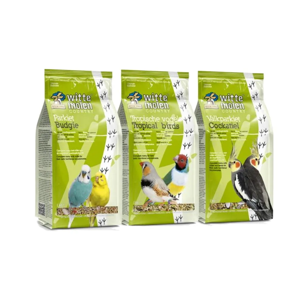 【Whitte Molen 荷蘭偉特】PUUR 鳥類飼料 1kg*2包組（小型鸚鵡｜中小型鸚鵡｜熱帶鳥類）(鳥飼料、鸚鵡飼料)