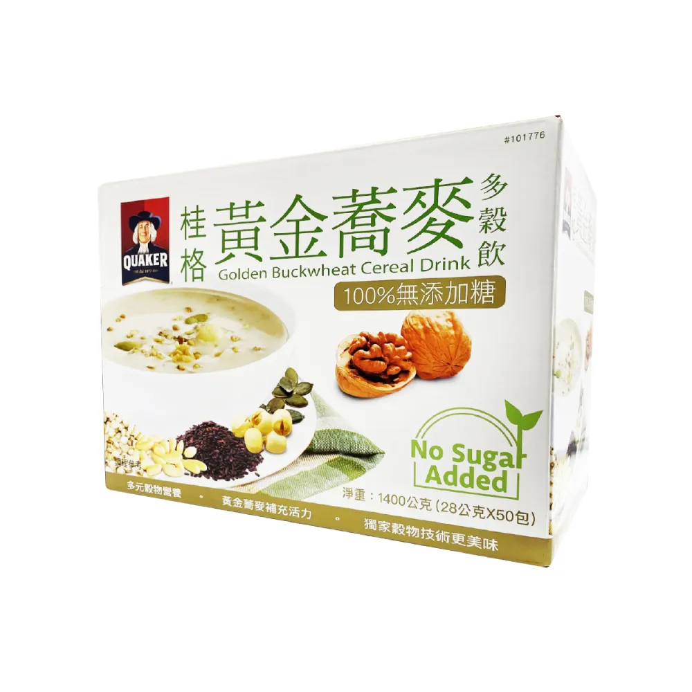 【美式賣場】QUAKER 桂格 健康榖王-黃金蕎麥多榖飲 28gx50包/盒
