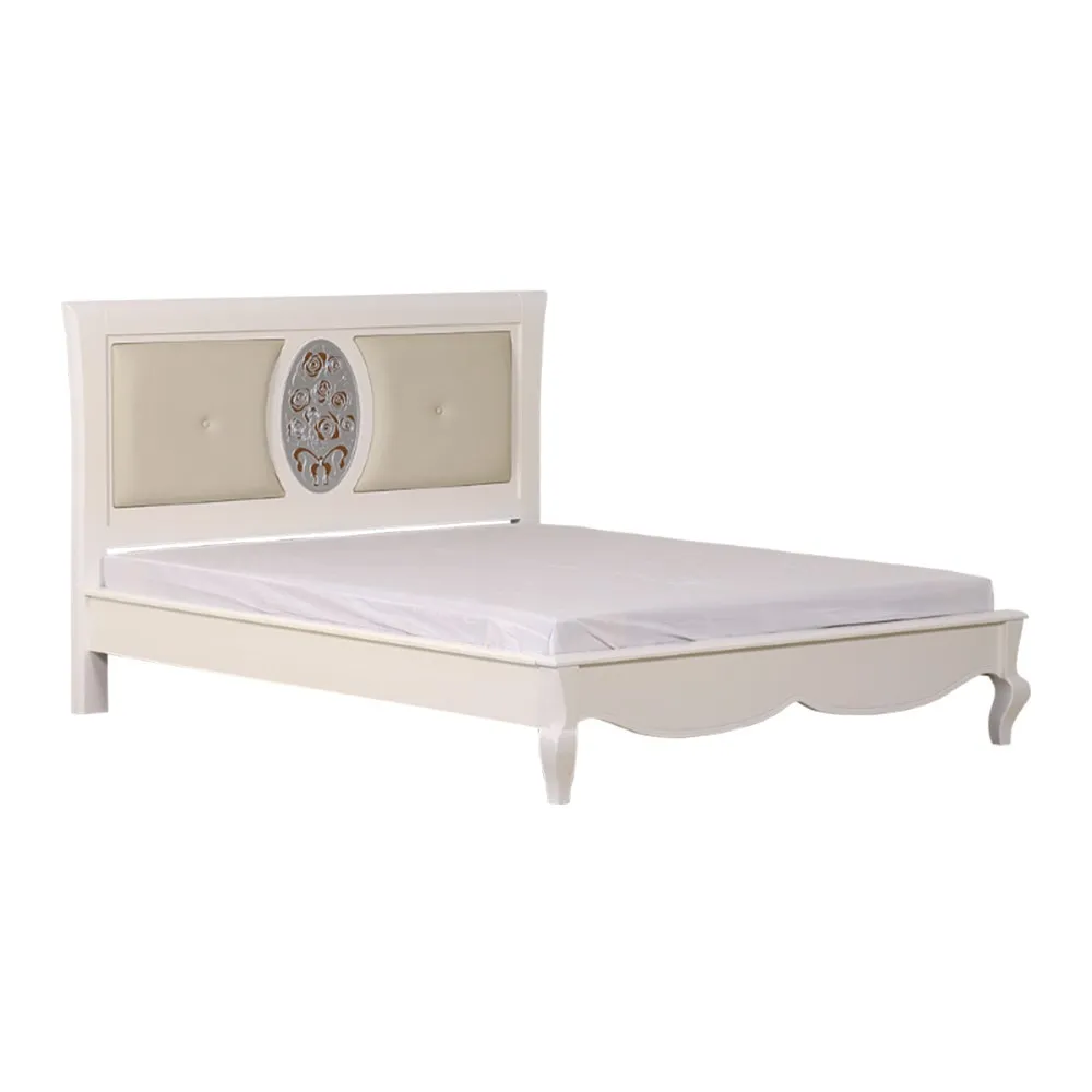 【WAKUHOME 瓦酷家具】新古典 潔白6尺雙人床 B001-0106