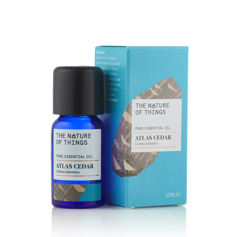 【愛爾蘭-自然之事】100%大西洋雪松單方純精油 12ml-暖甜木脂香(寧靜心神☆清理雜念☆避小人)