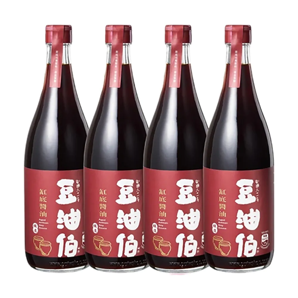 【豆油伯】雙11限定 缸底醬油升級4入組(680mlx4)
