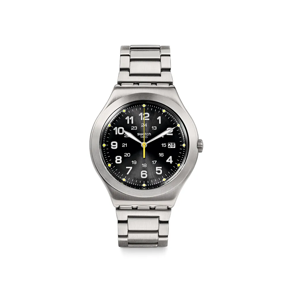 【SWATCH】HAPPY JOE LIME AGAIN 金屬手錶/男錶/女錶/瑞士製造 YWS439GC (41mm)