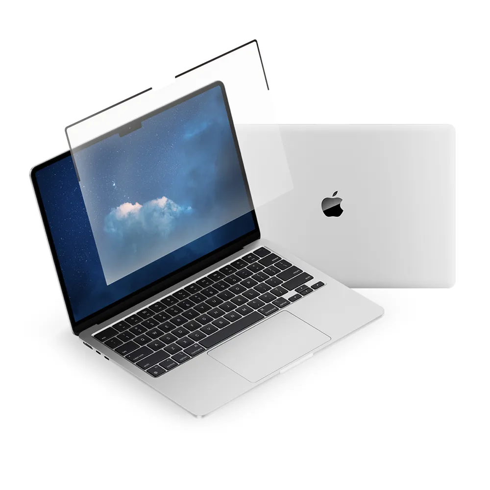 【頑皮鬼】MacBook Pro 14吋 高透抗藍光保護貼(高透不色偏｜台灣製造｜Mac專屬磁吸式)