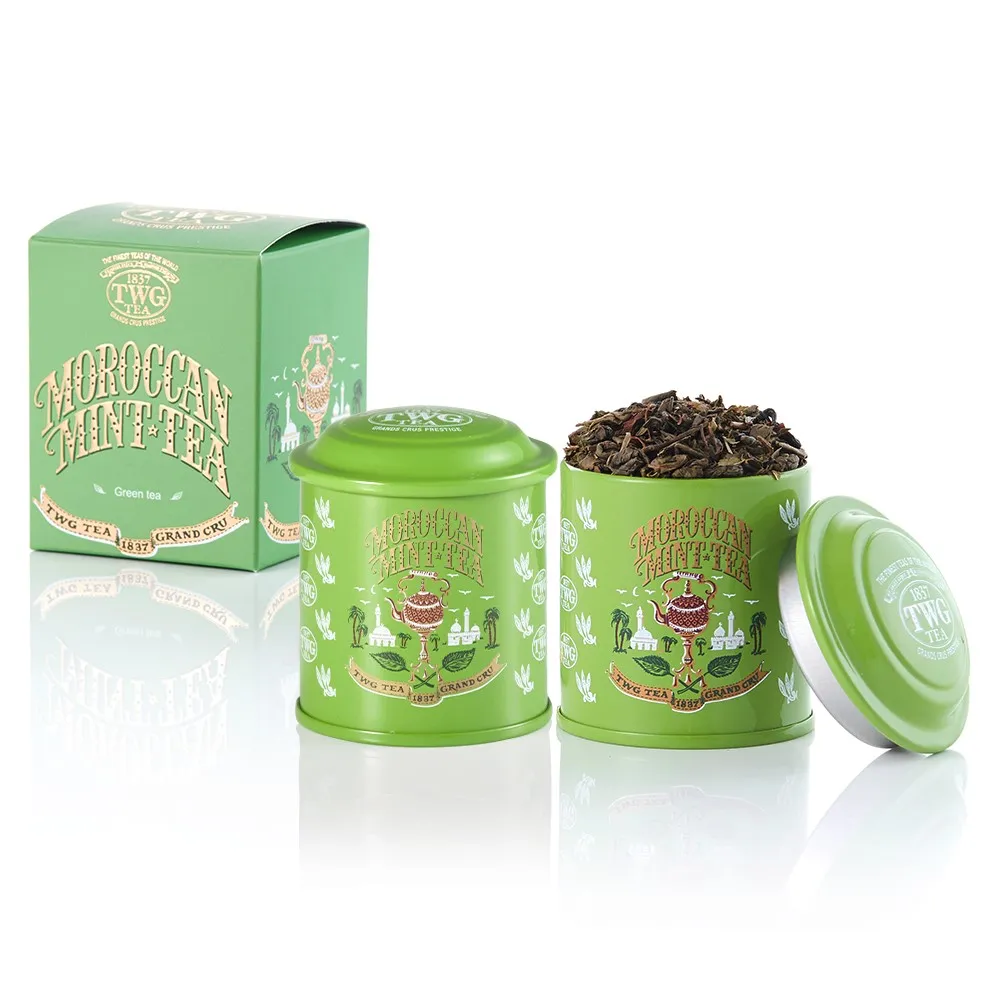 【TWG Tea】迷你茶罐雙入組  摩洛哥薄荷綠茶 20gx2罐(Moroccan Mint Tea;綠茶)