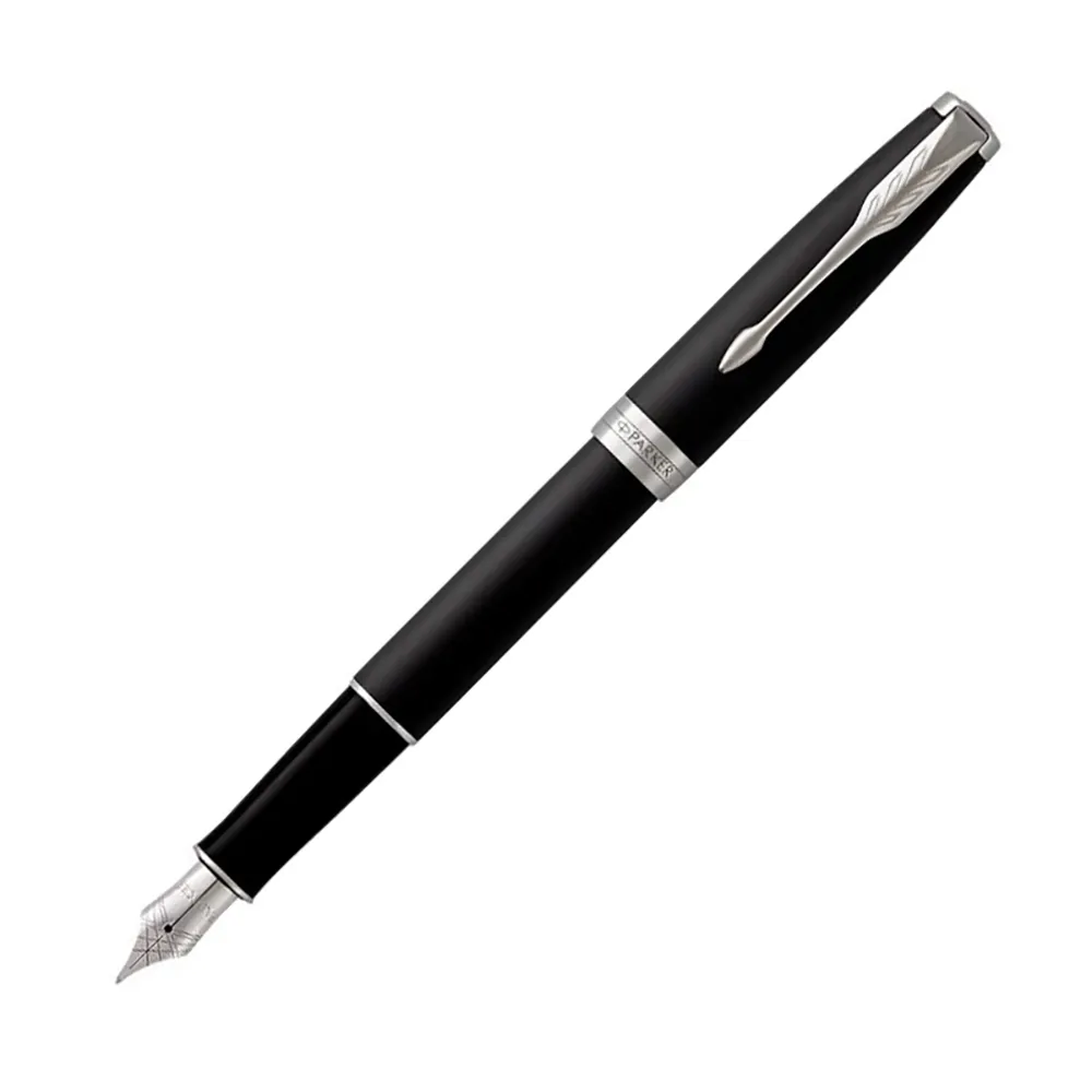【PARKER】派克 卓爾霧黑白夾 F尖 鋼筆 法國製造