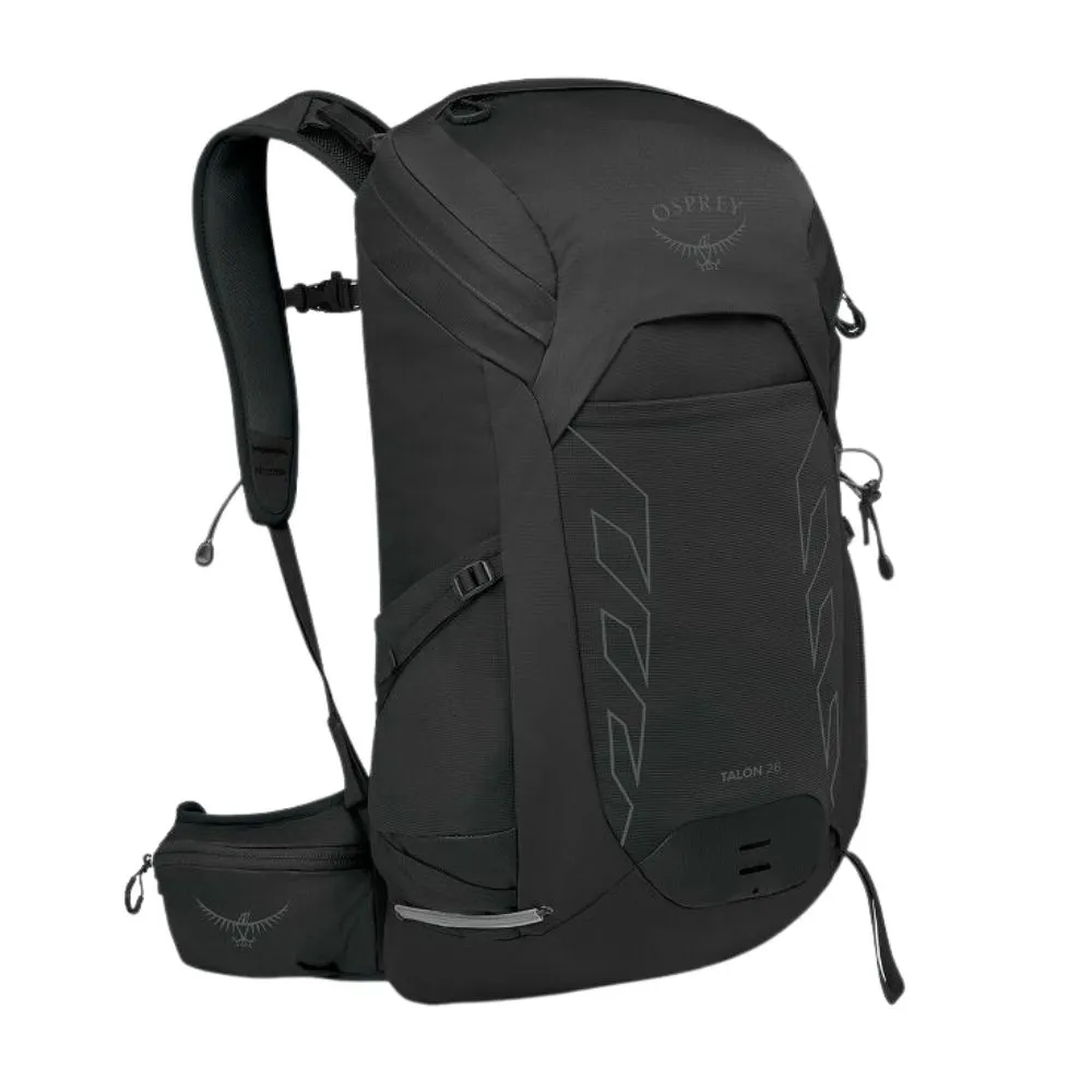 【Osprey】雙11 Talon 26L 男款輕量登山背包  Black Coal Grey ｜輕量旅行後背包  登山健行背包