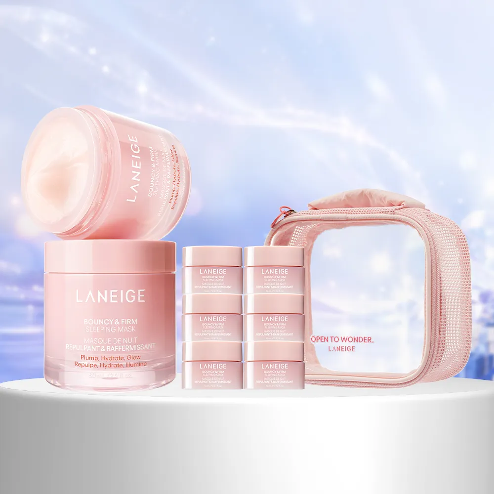 【LANEIGE 蘭芝】 官方直營 雙11限定 粉澎潤睡美人晚安面膜 60ml 雙入組(凍膜 緊緻 撫紋 膠原蛋白 送禮首選