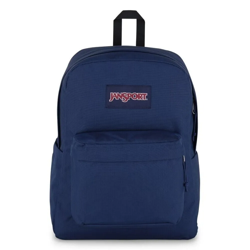 【JANSPORT】雙11 SUPERBREAK PLUS 後背包 後背包 運動包 雙肩背包 深藍(JS0A4QUE003)