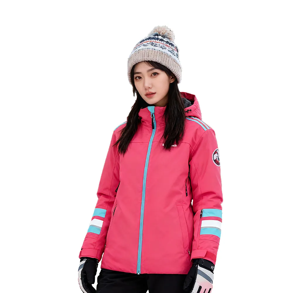 【St.Bonalt 聖伯納】時尚純色防風防水 保暖雪服外套 │女款 FW9007(雪衣 滑雪服 滑雪衣 滑雪裝備 耐磨)