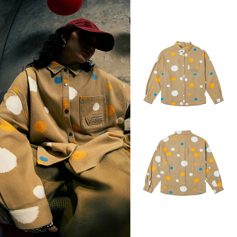 【VANS】官方旗艦 ZHANG QUAN 蛇年限定聯名系列 女款卡其色襯衫外套
