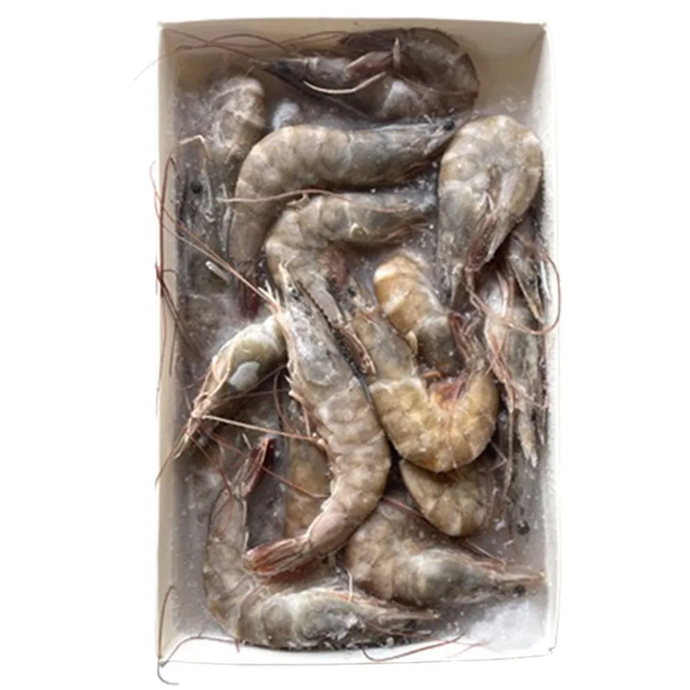 【幸美生技】台灣冷凍無毒白蝦600gx3盒(40-50/kg   加贈鮮凍白花菜米1kg/包)