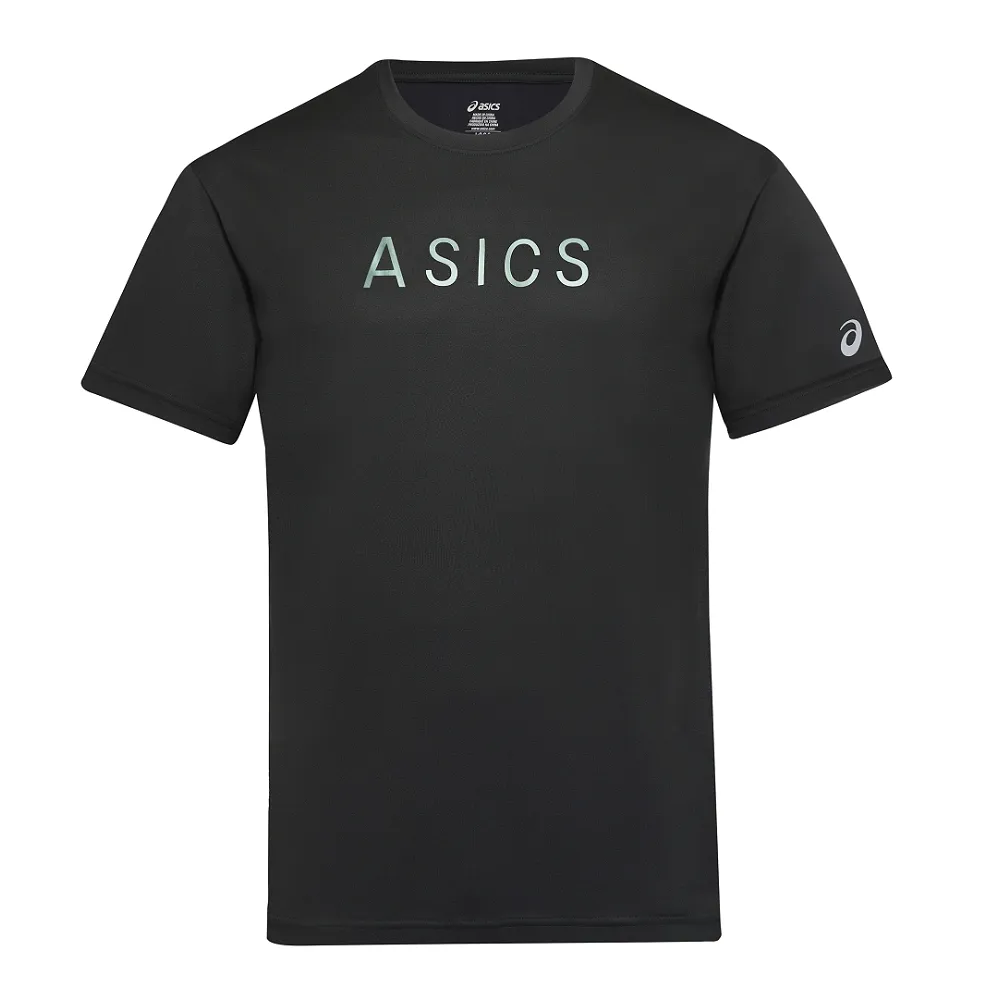 【asics 亞瑟士】短袖上衣 男 訓練 慢跑 亞規 黑 2031F567-001