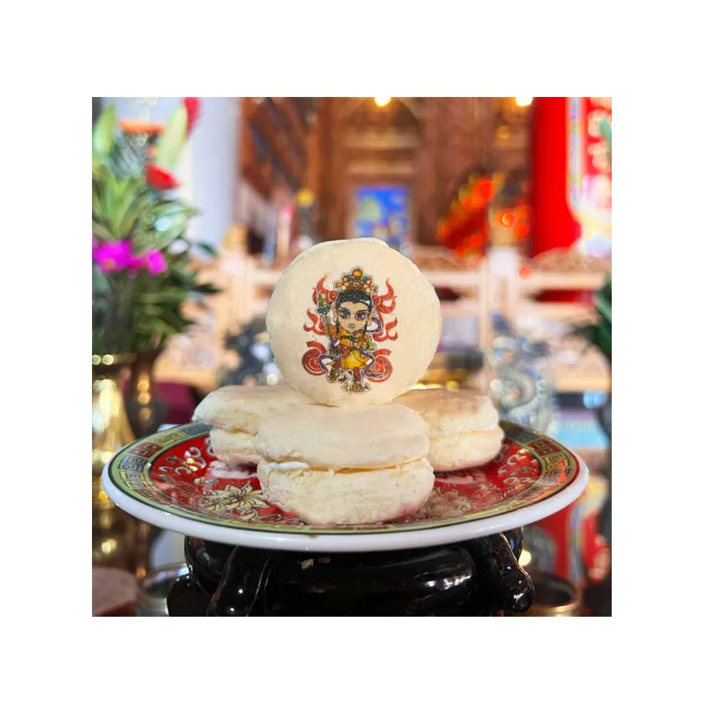 【老食說】神尊台式馬卡龍-36入(多款Q版神尊圖/壽桃/壽龜/壽字)