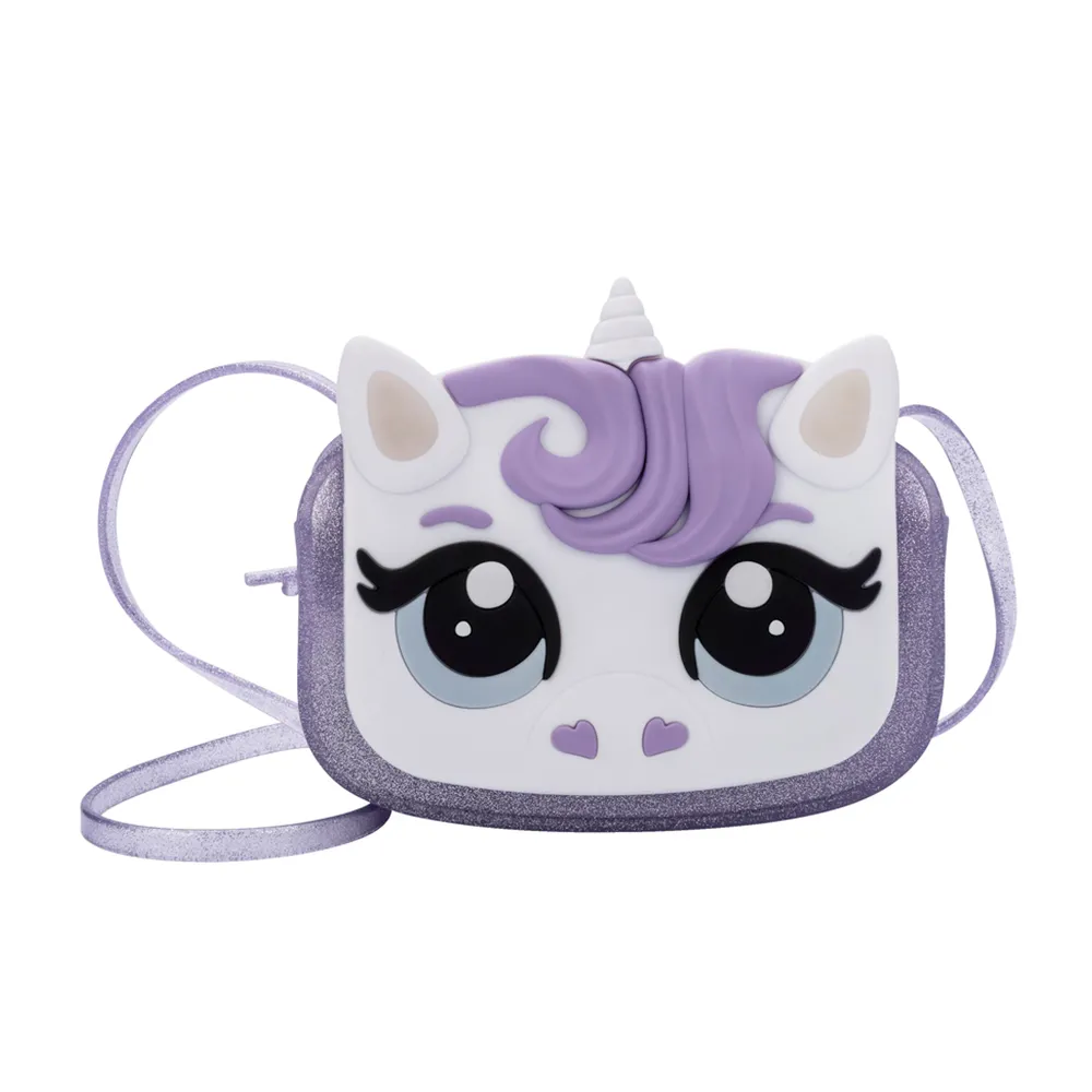 【Melissa】雙11 獨角獸造型側背包(紫色) 防潑水