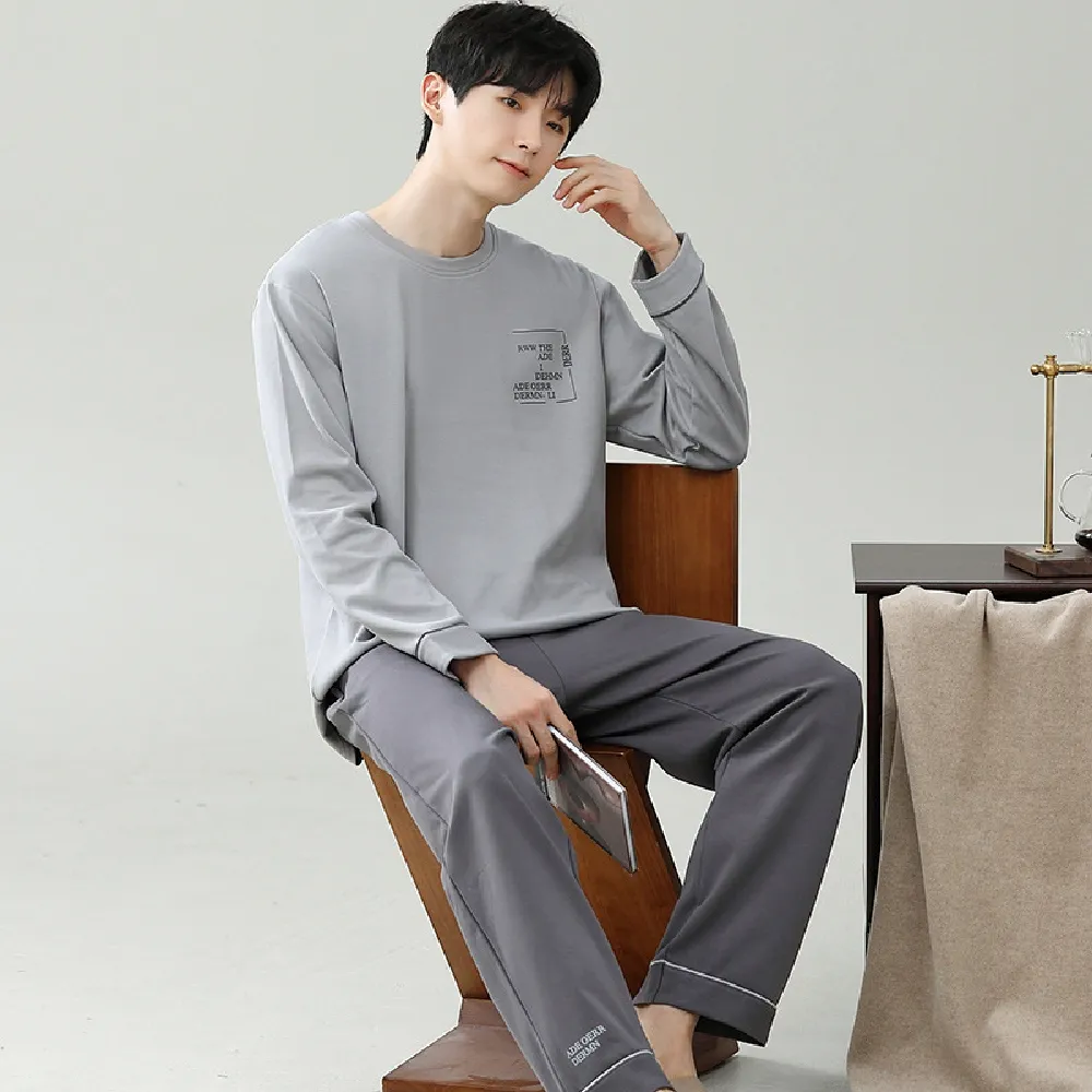 【藍尼居家】★運動風家居服睡衣(男睡衣/家居服/兩件式)
