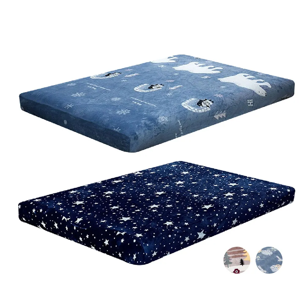 【Outdoorbase】歡樂時光法蘭絨充氣床包套_M(悠遊戶外)