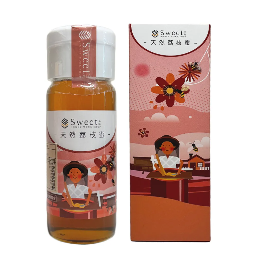 【農會】彰化小農 甜蜜蜜蜂園-國產天然荔枝蜜420gX1瓶