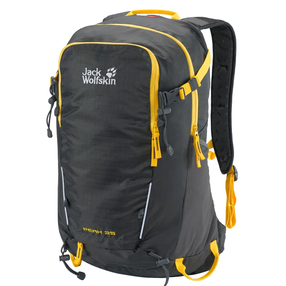 【Jack wolfskin 飛狼】Peak 35L 登山背包 健行背包 (黑灰)