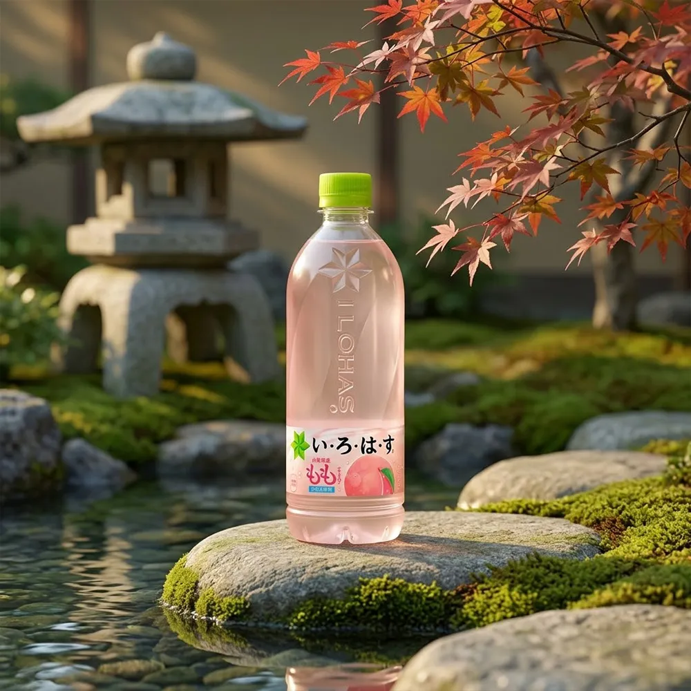 540mlx12罐ILOHASいろはす山梨縣水蜜桃風味水日本原裝清爽低負擔果香無氣泡飲桃子飲料水果汁水