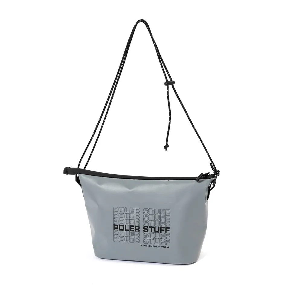 【POLER STUFF】雙11 日本限定 POLER HIGH＆DRY PVC SACOCHE 防水隨身包 / 輕便袋收納包(灰色)
