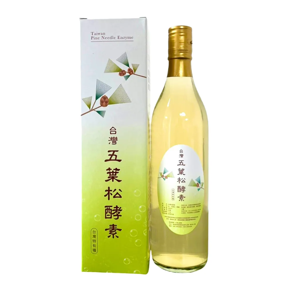 【農會】大雪山農場 五葉松酵素600mlX1瓶(純素)