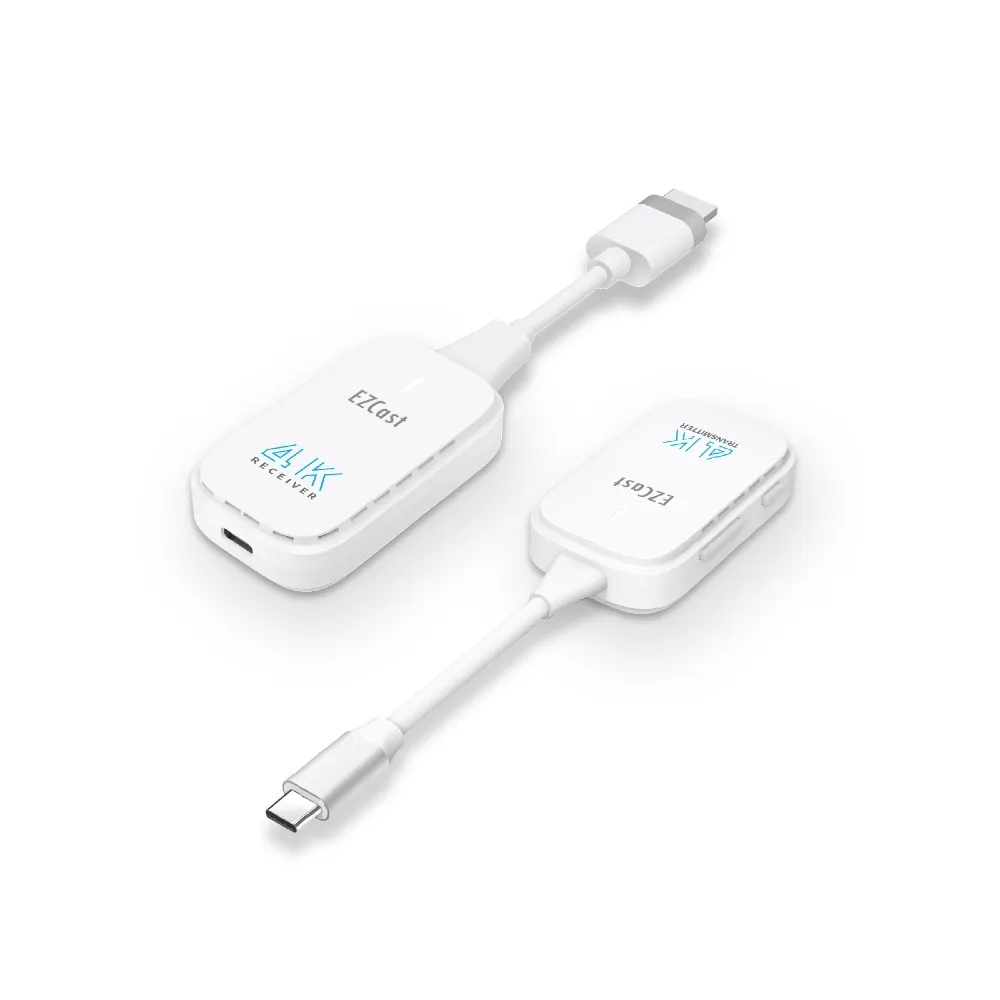 【GKI 耀麟國際】EZCast Pocket 4K 無線投影傳輸器套組(HDMI/TypeC兩種版本可選 4K高畫質)