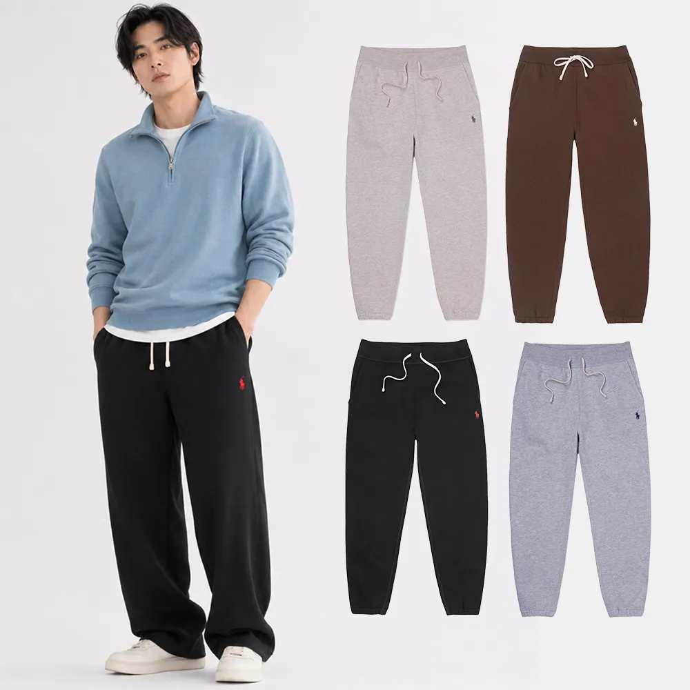 【RALPH LAUREN】RL POLO 經典刺繡小馬棉長褲-多色選(平輸品)