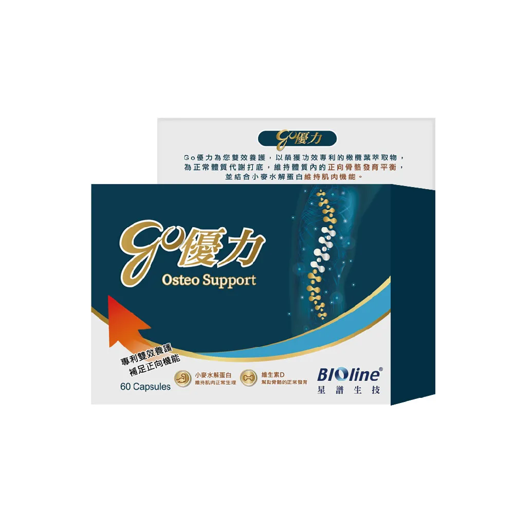 【Bioline 星譜生技】Go優力_雙固有力膠囊(60顆/盒)