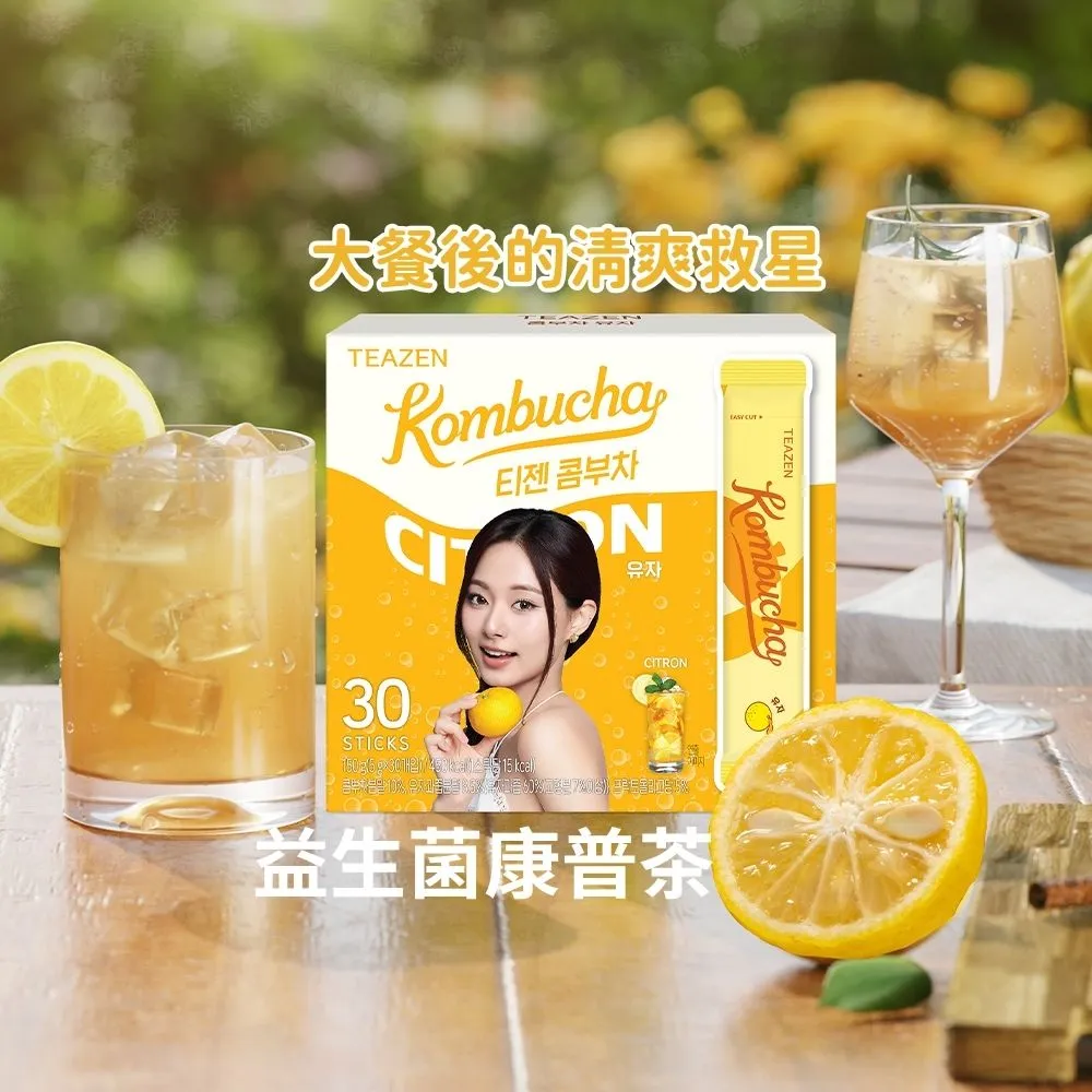 【TeaZen 茶禪】獨家官方總代理 益生菌康普茶 (30入*5盒) (TWICE/韓國/益生菌/排便順暢)