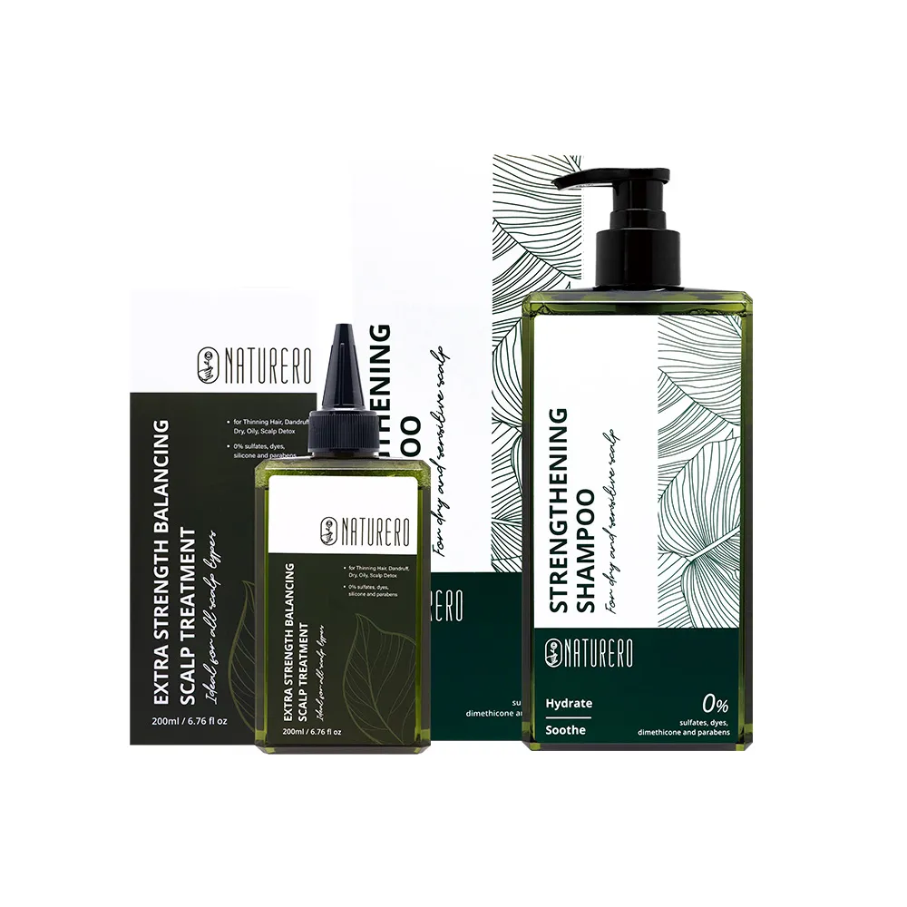 【Naturero 植淨林】新客體驗組-強健洗髮露+平衡淨化(400ML+200ML-豐盈強健/去角質/淨化液態洗髮/清新)