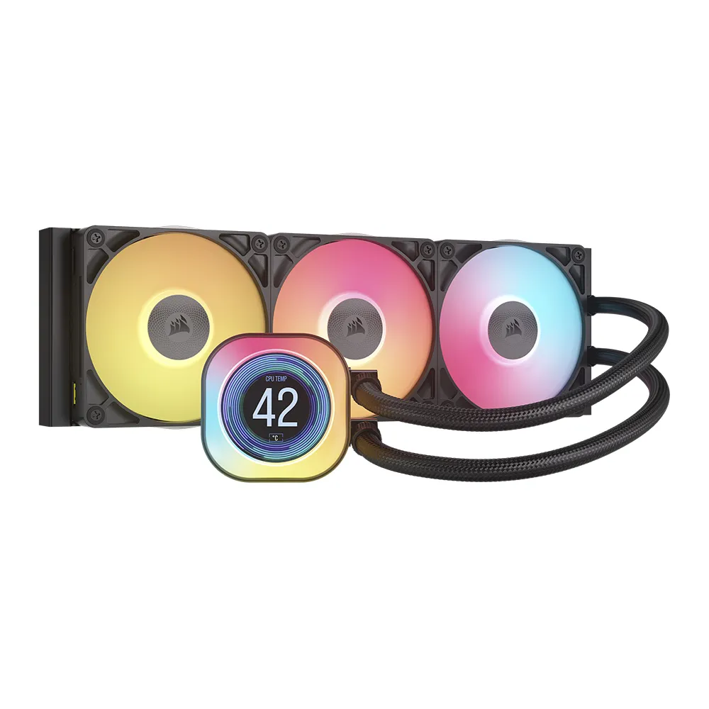 【CORSAIR 海盜船】iCUE LINK TITAN LCD 360 RGB CPU水冷散熱器(黑色)